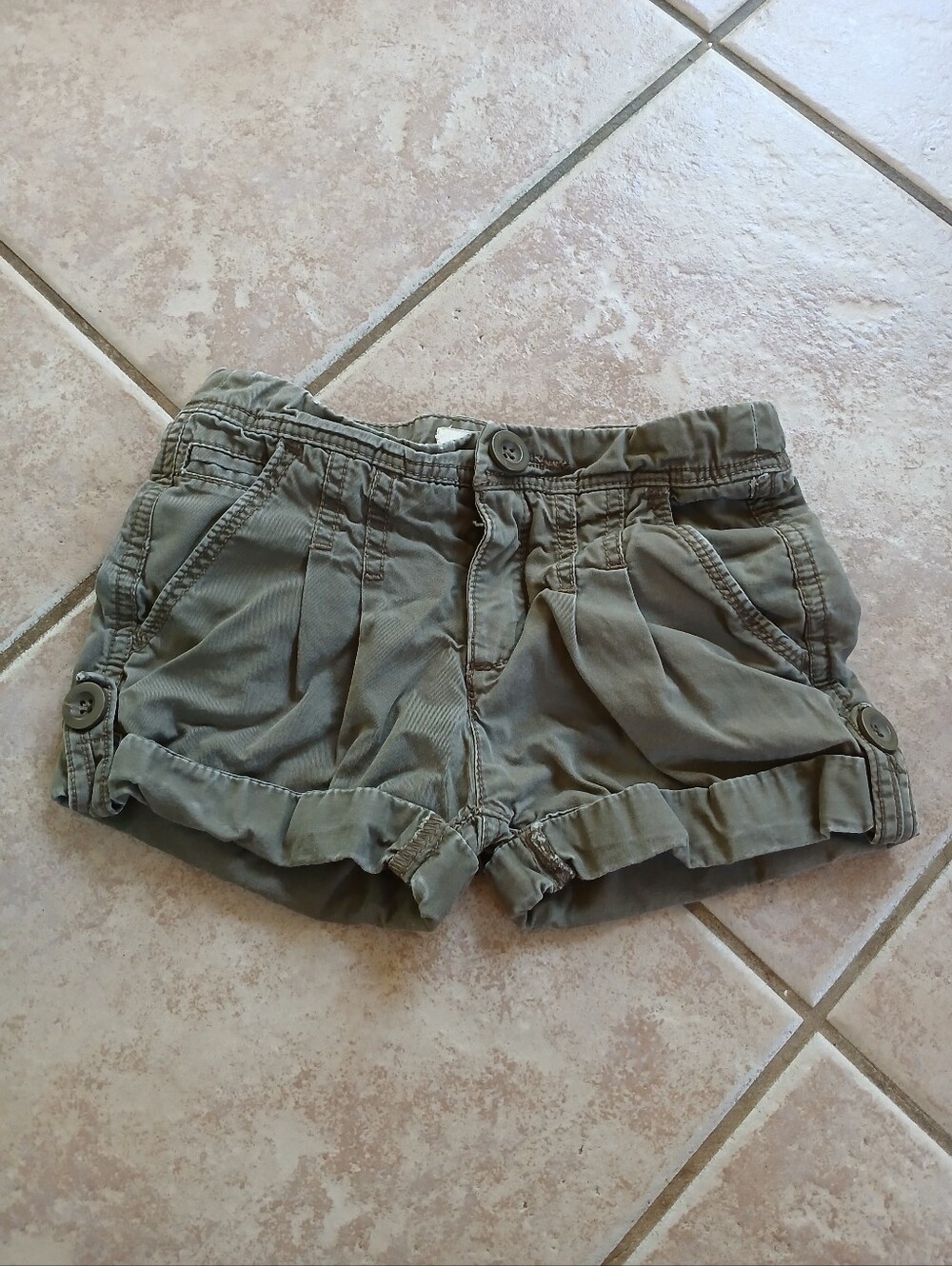 Girls Green Shorts